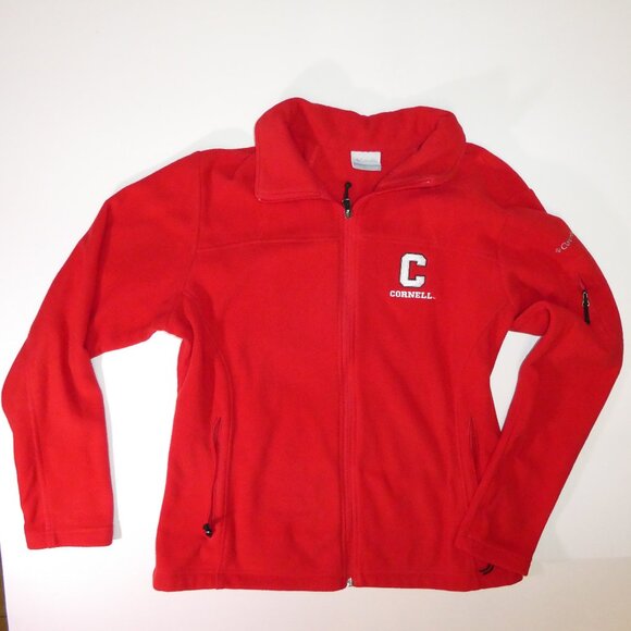 Columbia x Cornell University Red Fleece Jacket XL – Full Zip - Picture 1 of 10
